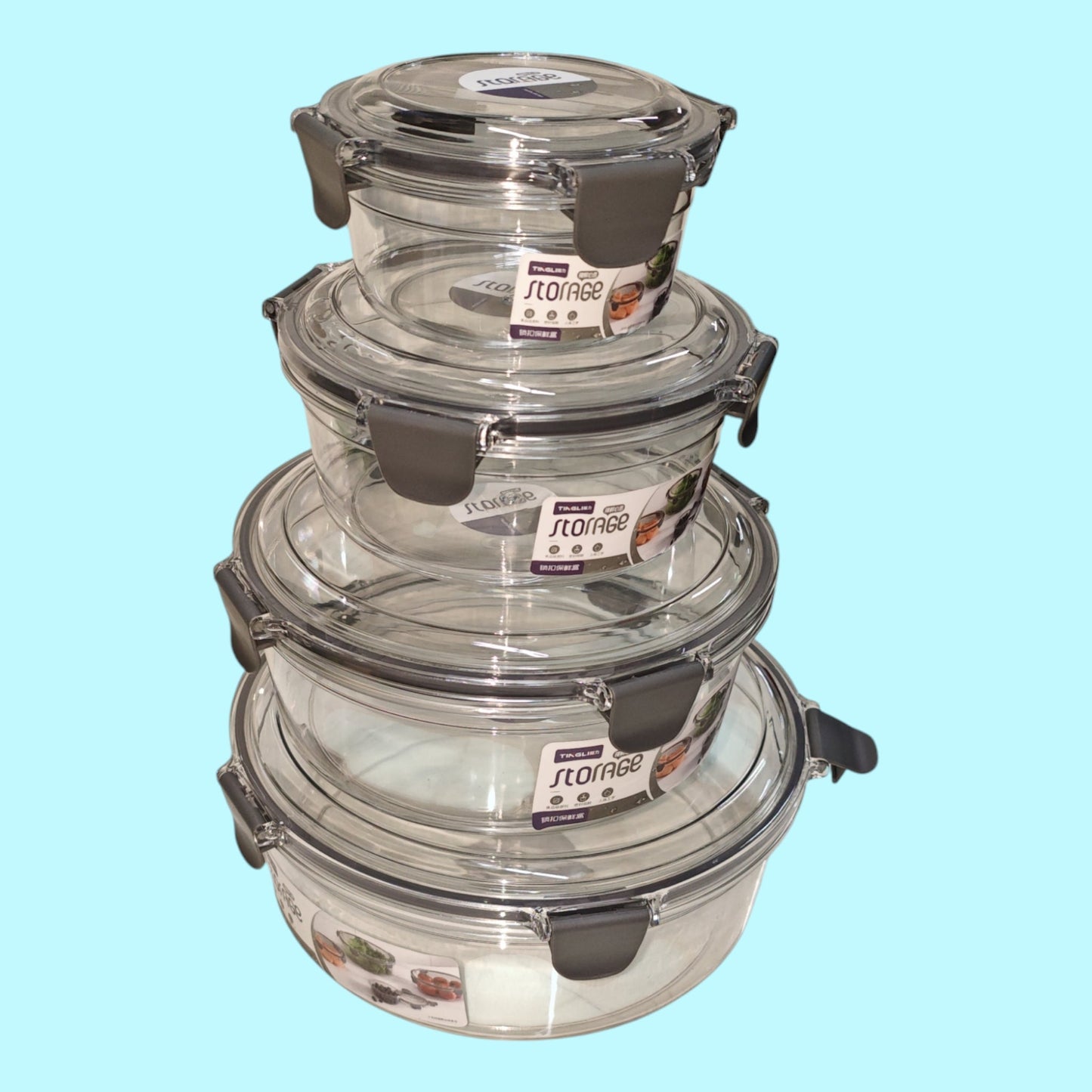 JUEGO TAZA plastico 4PCS 8365
