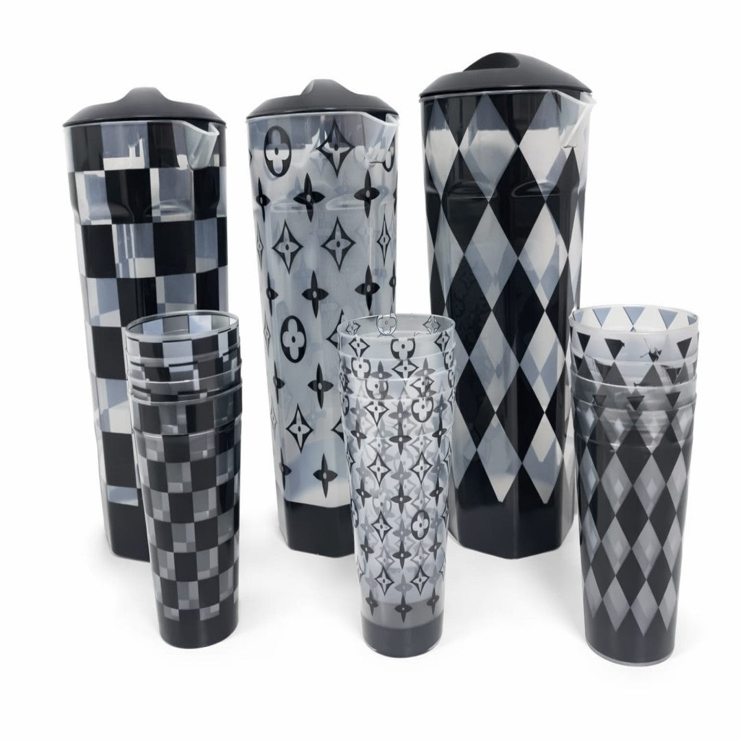 SET PICHEL CON 4 VASOS DS604-4