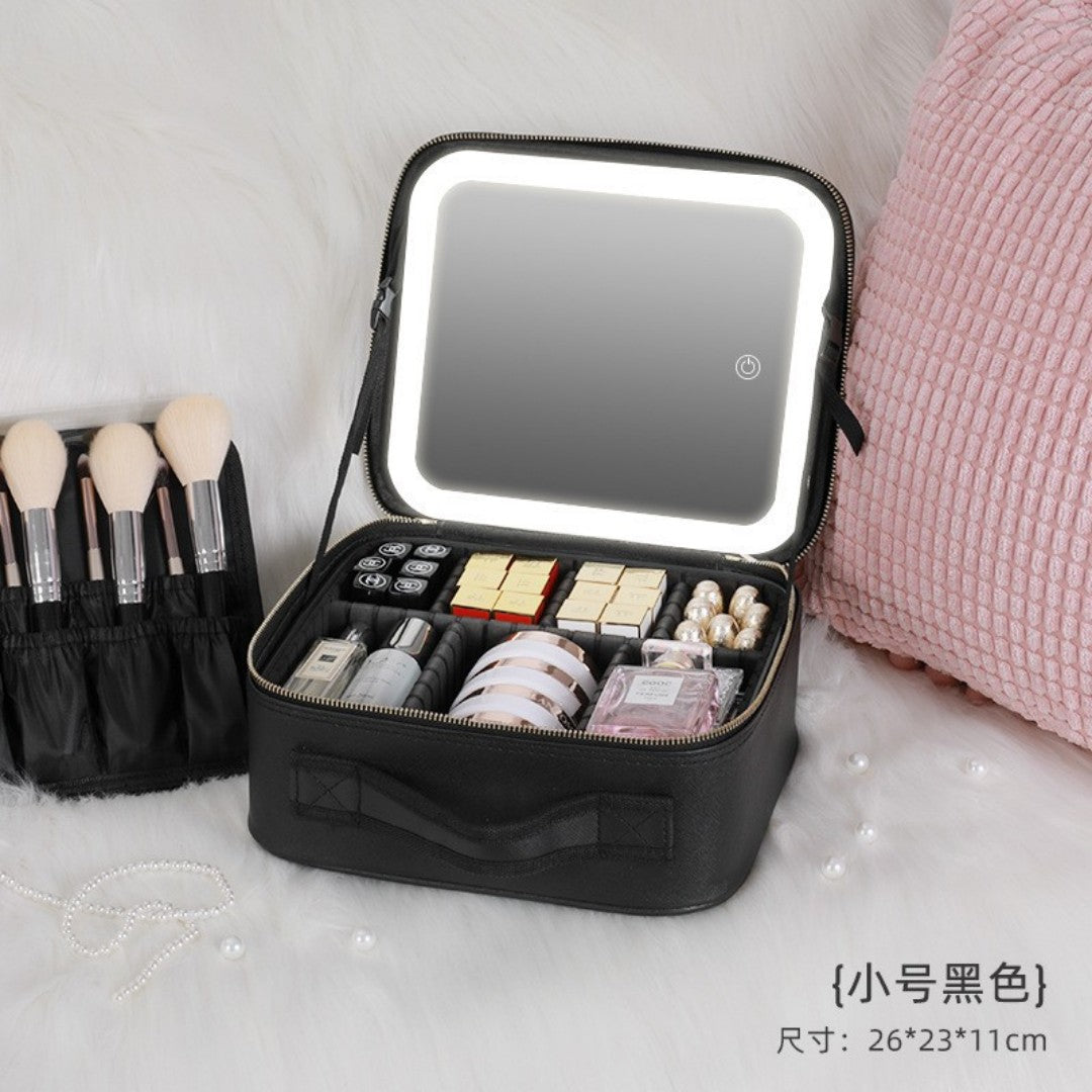 BOLSO MAQUILLAJE CON ESPEJO LUZ