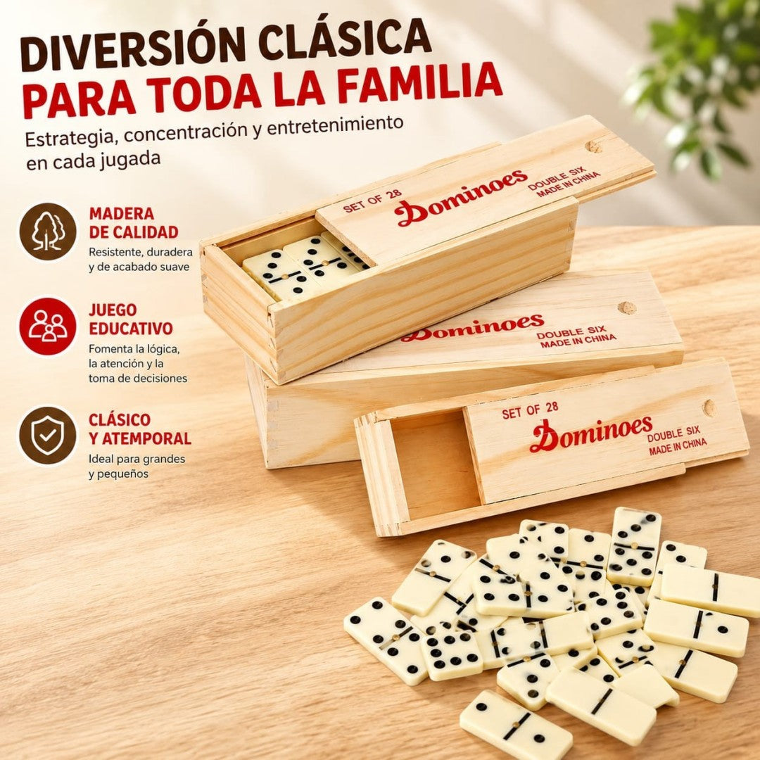 DOMINO CAJA MADERA 4006D 28PCS