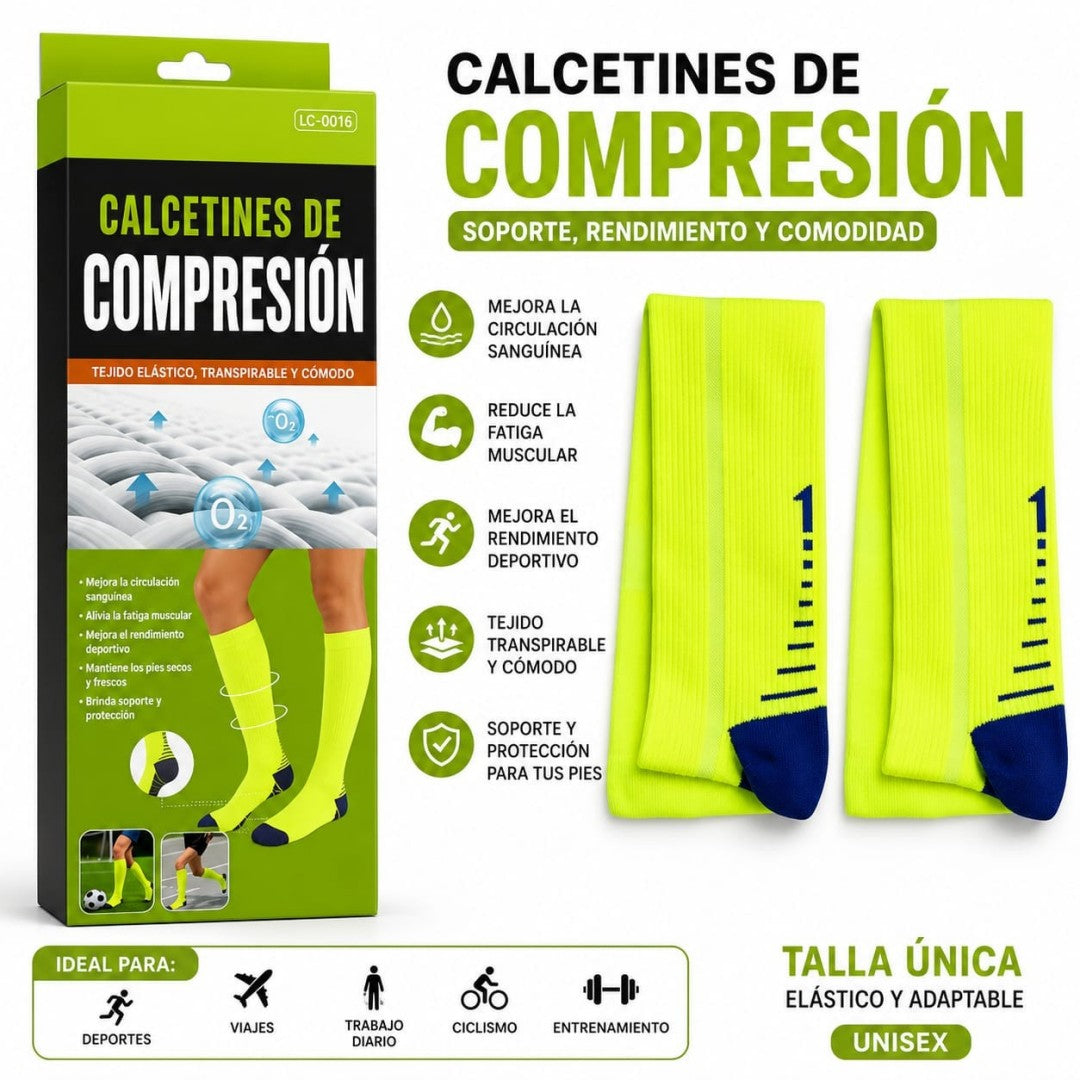 MEDIAS DEPORTIVAS DE COMPRESION LC-0016