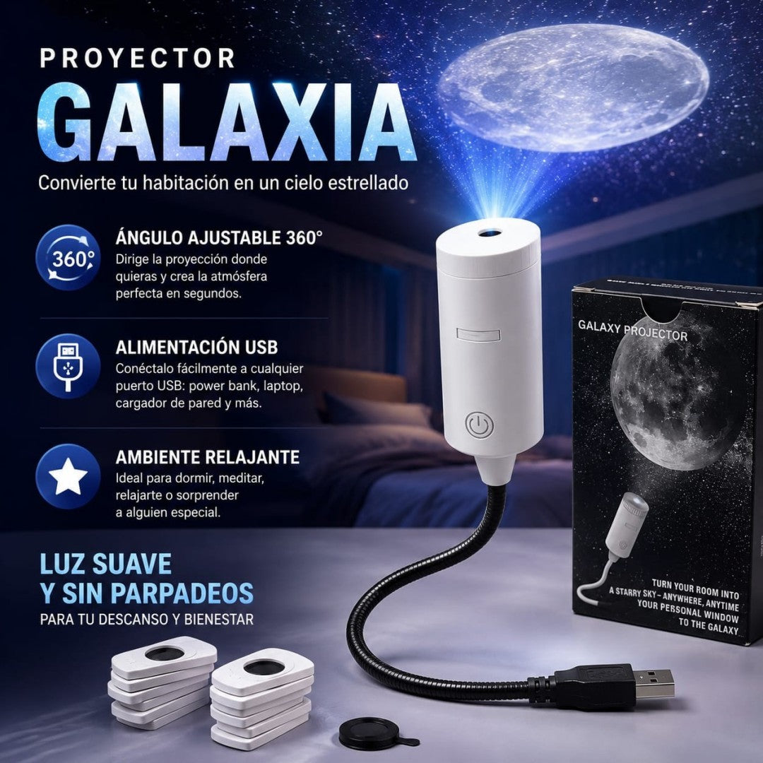 PROYECTOR DE GALAXIA CON DISCOS INTERCAMBIABLES LS-243