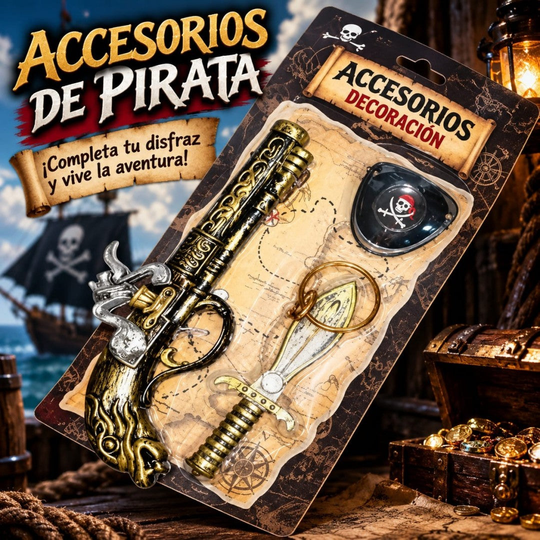 SET PIRATA HALLOWEEN
