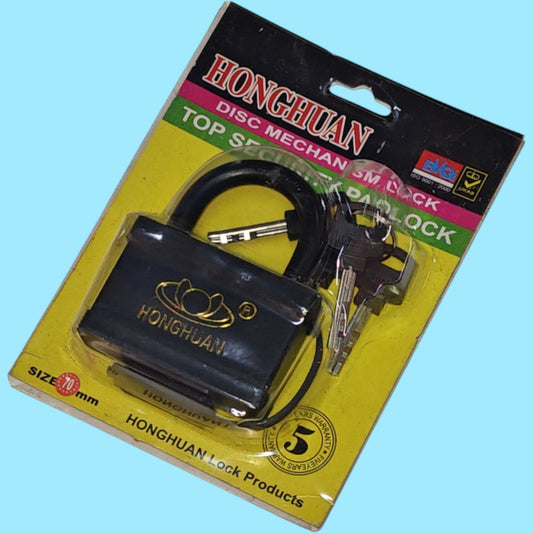 CANDADO NEGRO METAL 70MM