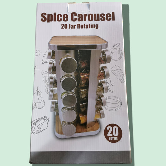 ESTANTE GIRATORIO P/ESPECIES 20PCS
