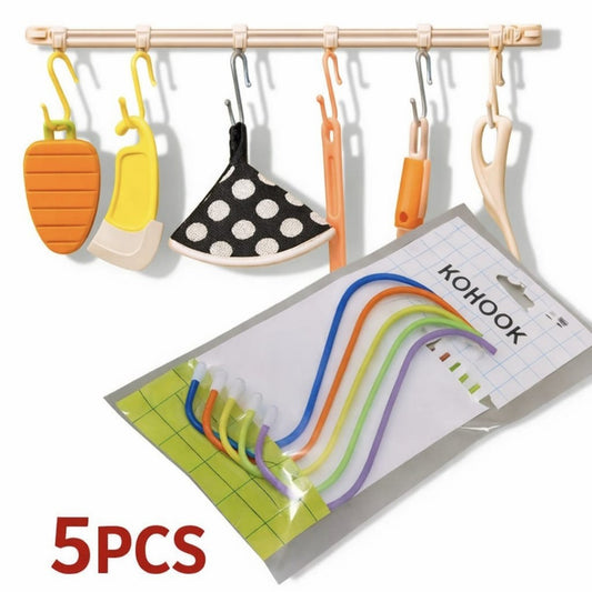 GANCHOS METAL EN S GDE 5PCS COLOR