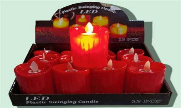 CANDELA LED ROJO MED 5*9