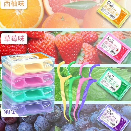 HILO DENTAL PALILLO 50PCS FRUTAS