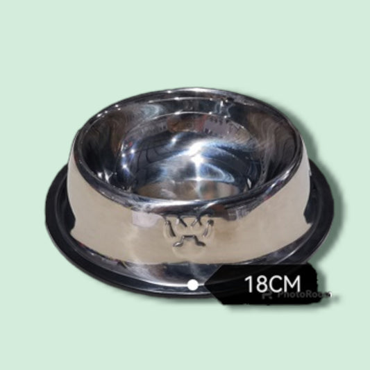 TAZA ACERO P/MASCOTAS 18CM