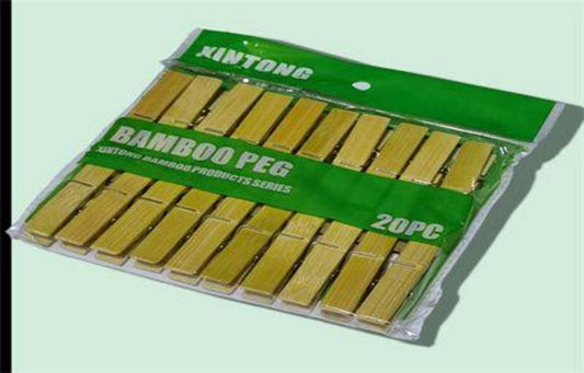 PRENZA ROPA BAMBU 20PCS 6CM