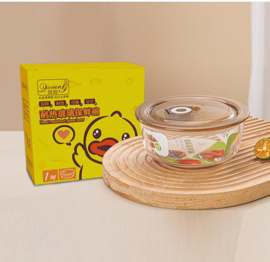 RECIPIENTE DE VIDRIO CON TAPA