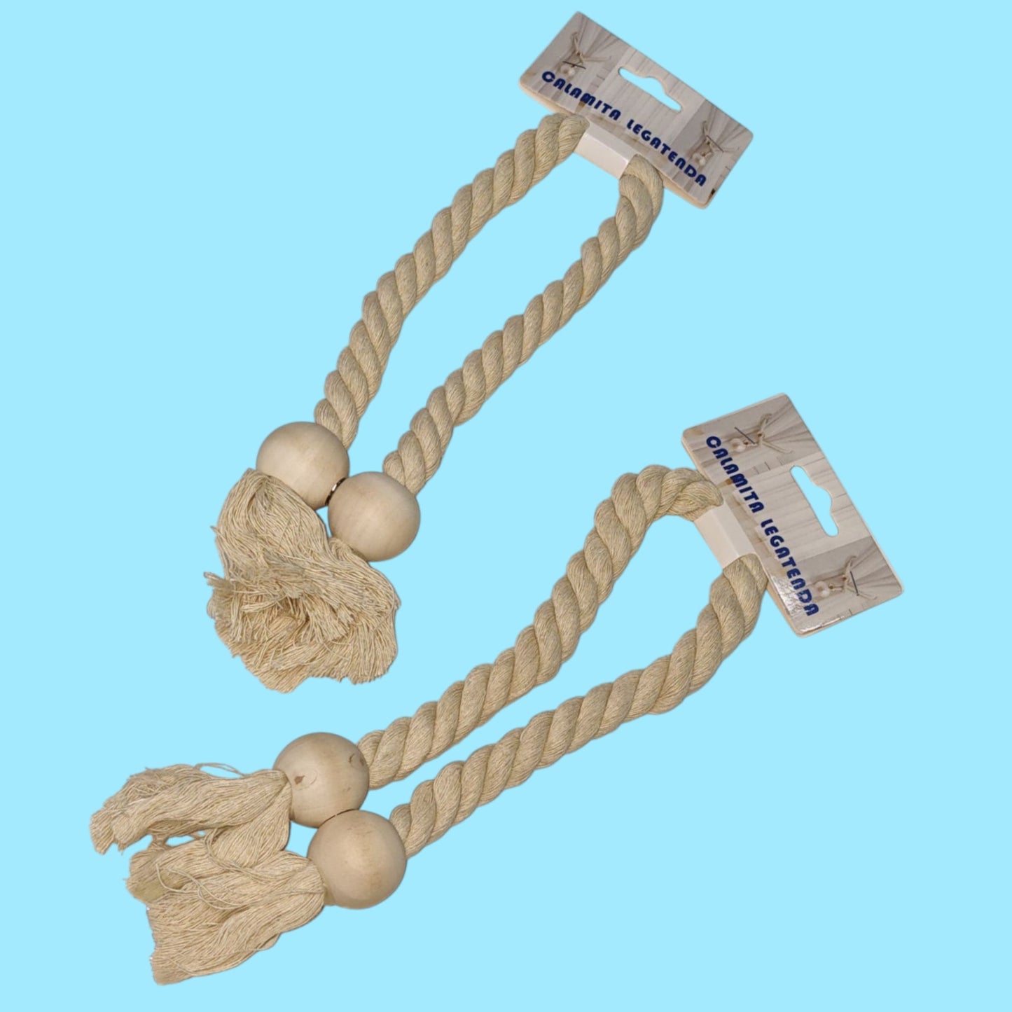 SUJETADORES DE CORTINAS BOLA MADERA