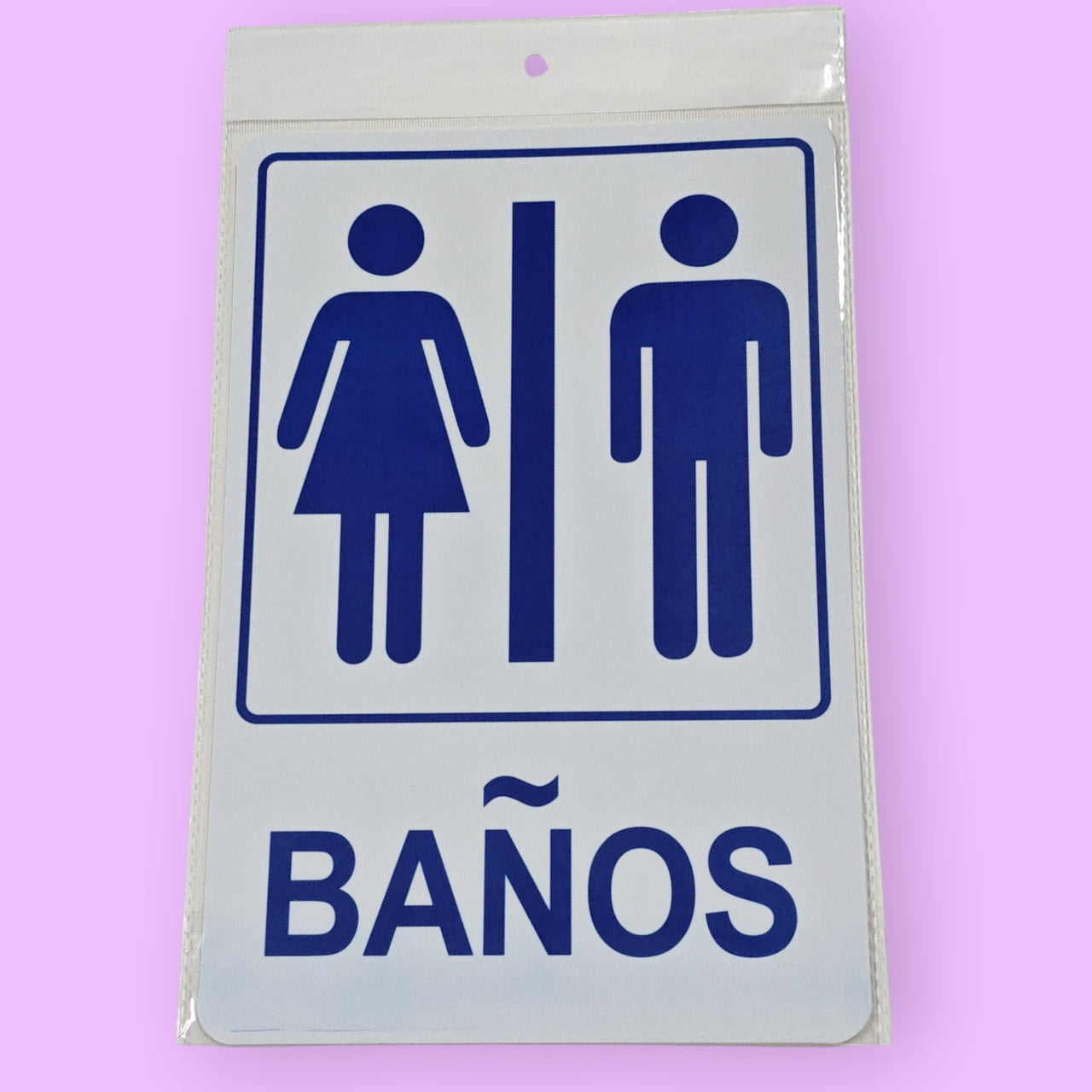 ROTULO BANO 20*30