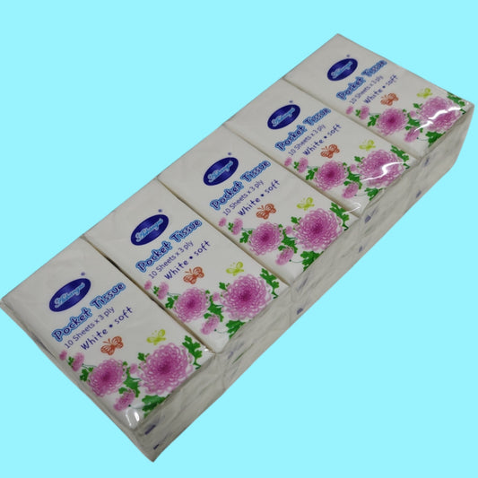 SERVILLETA FLOR 10H PAQUETE 10PCS