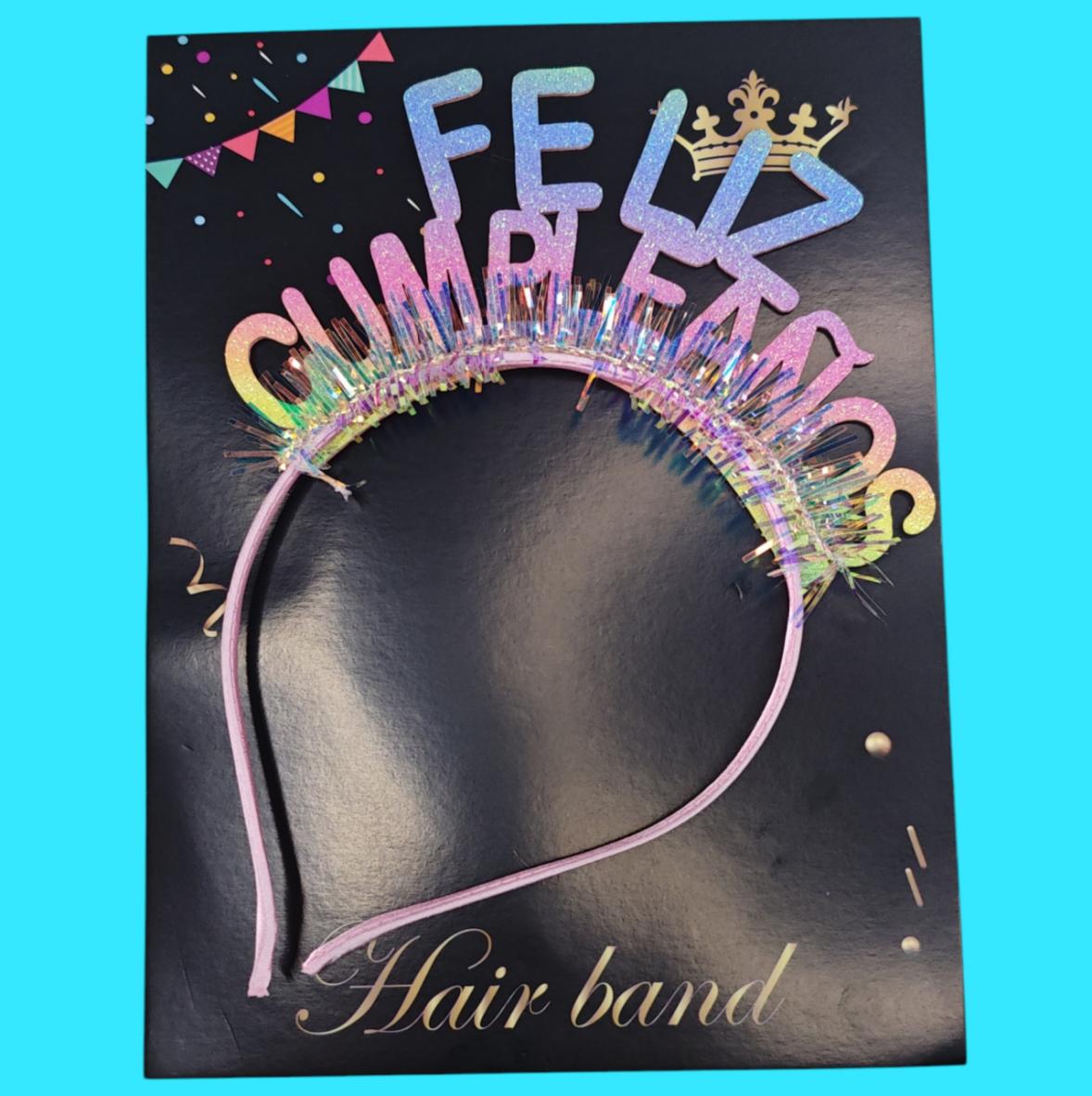 DIADEMA FELIZ CUMPLE