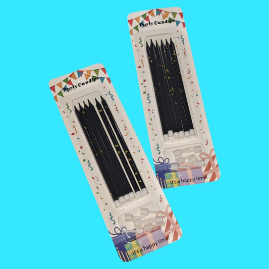 SET CANDELA NEGRO 6PCS