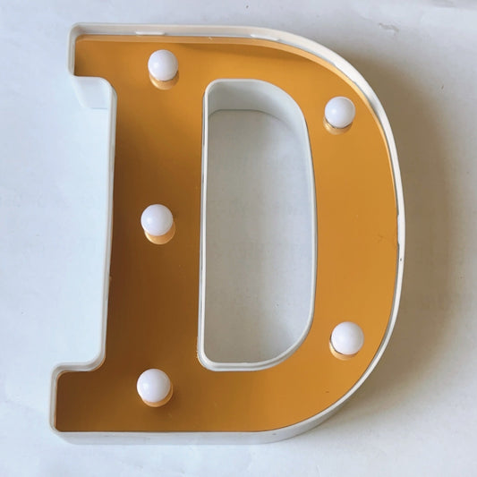 LAMPARA LETRA D 16CM