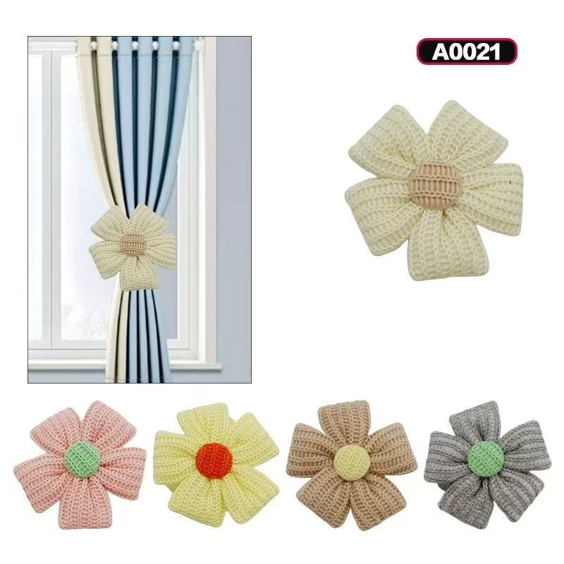 SUJETADORES DE CORTINAS FLOR