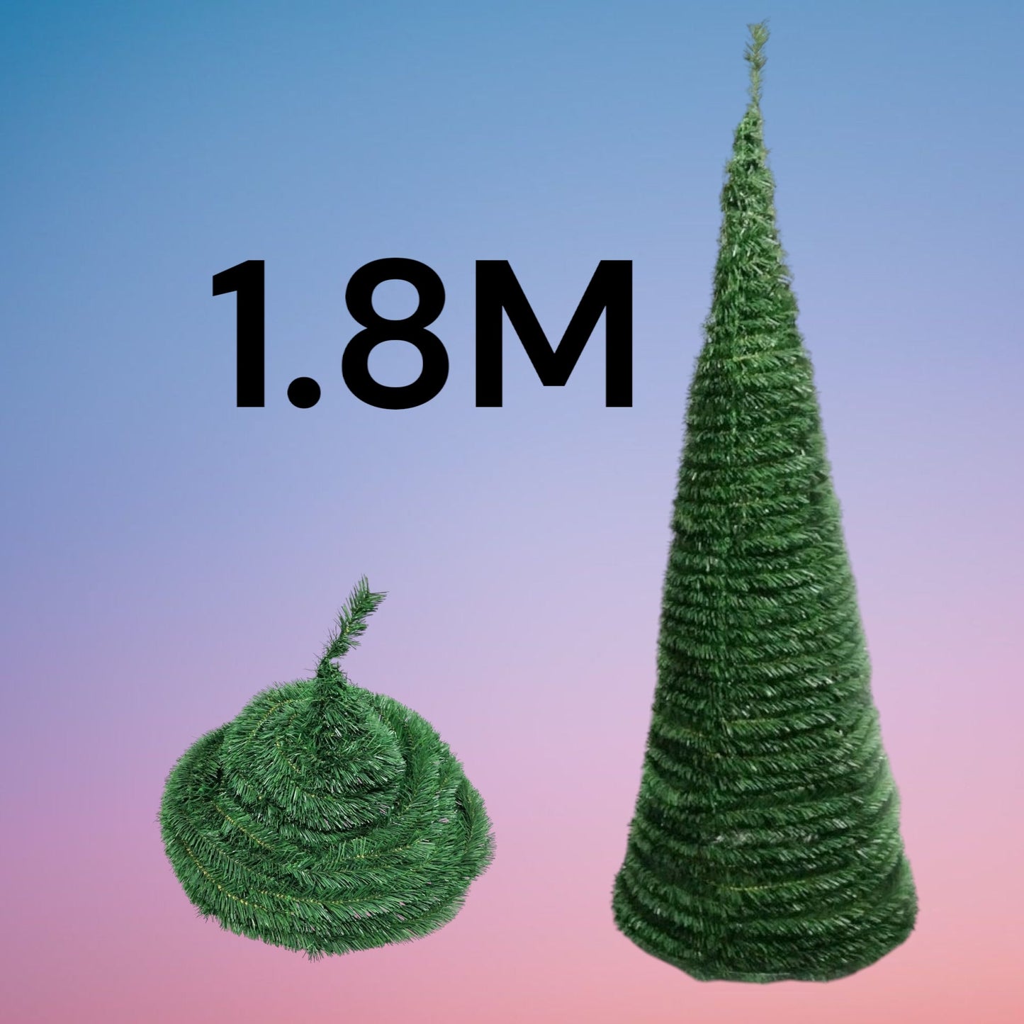 ARBOL NAVIDAD PLEGABLE 180CM