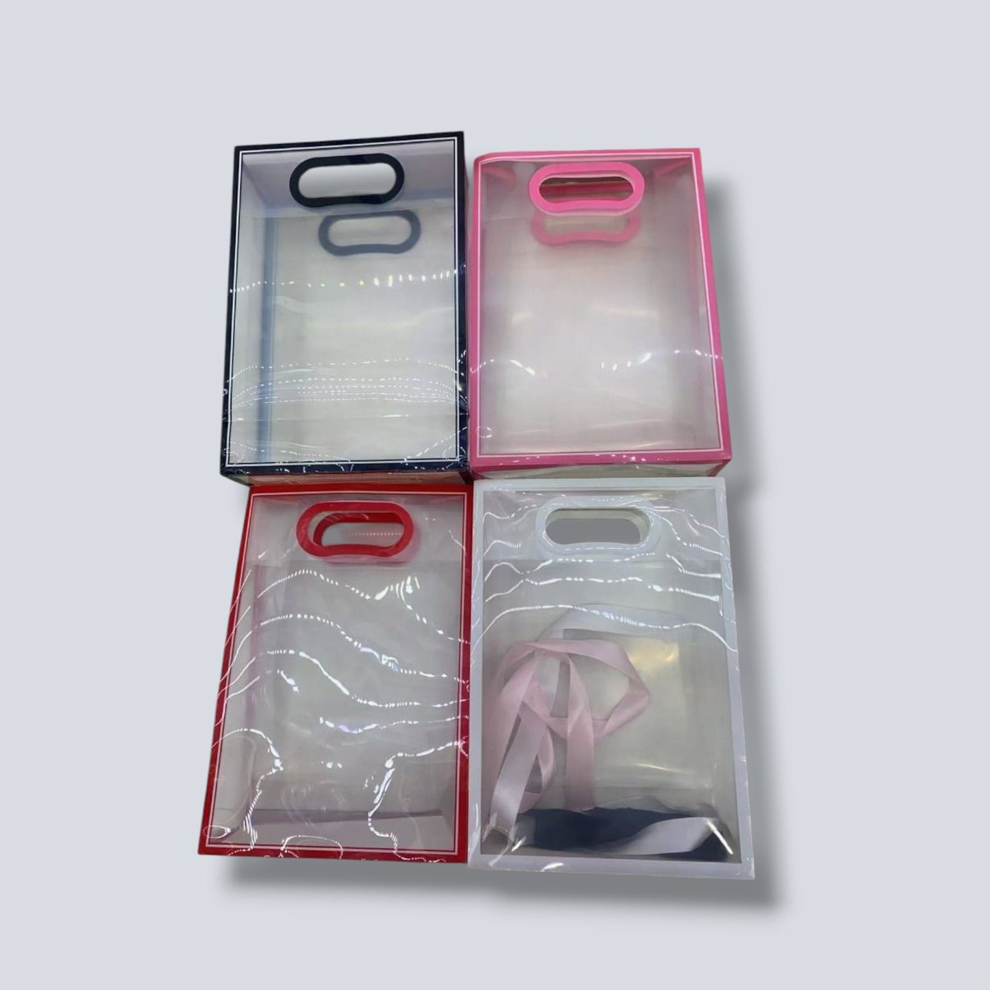 BOLSA REGALO TRANSPALENTE LAZO 19*9*27