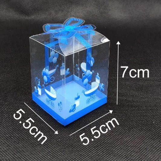 CAJA REGALO PLASTICO LAZO BB