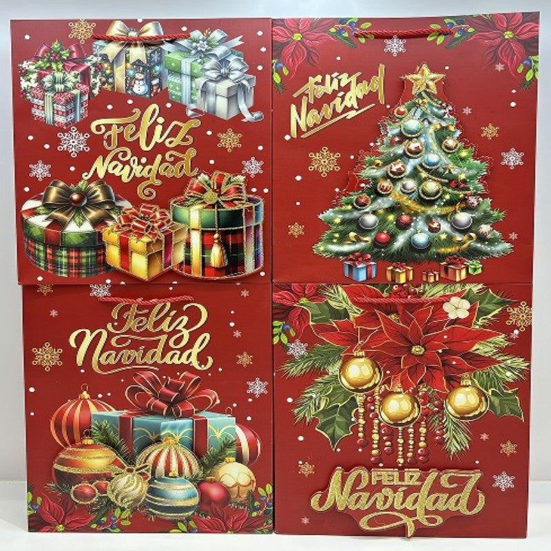 BOLSA REGALO NAVID M 32*26CM 7263