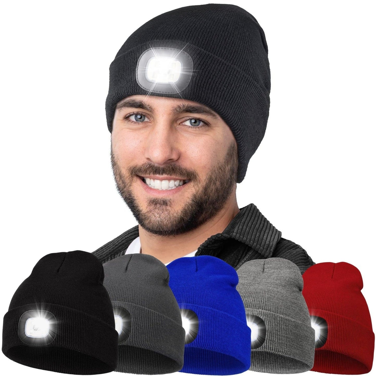 GORRO TEJIDO CON FOCO