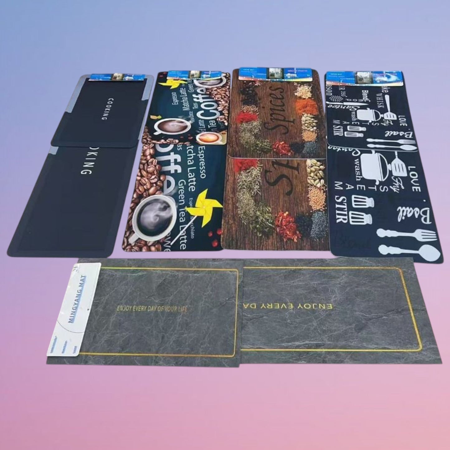 ALFOMBRA COCINA 2PCS 38*58\38*118CM