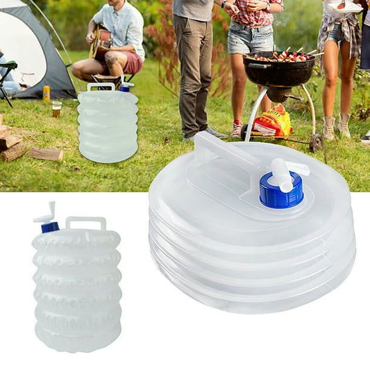 BOTELLA CONTENEDOR DE AGUA PLEGABLE 7L