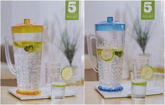 JUEGO PICHEL CON 4 VASO 3.5L 6602