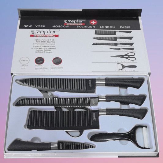SET CUCHILLO NEGRO COCINA ZP-004