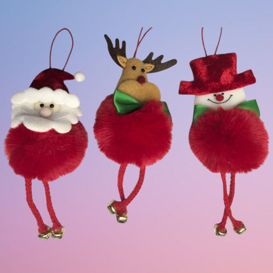 ADORNO GUINDAR NAVIDAD PIERNA 19CM