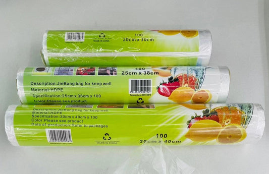 BOLSAS PLASTICAS PARA CONGELAR 30*40