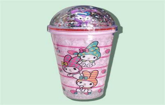 VASO CON LUZ 450ML SANRIO