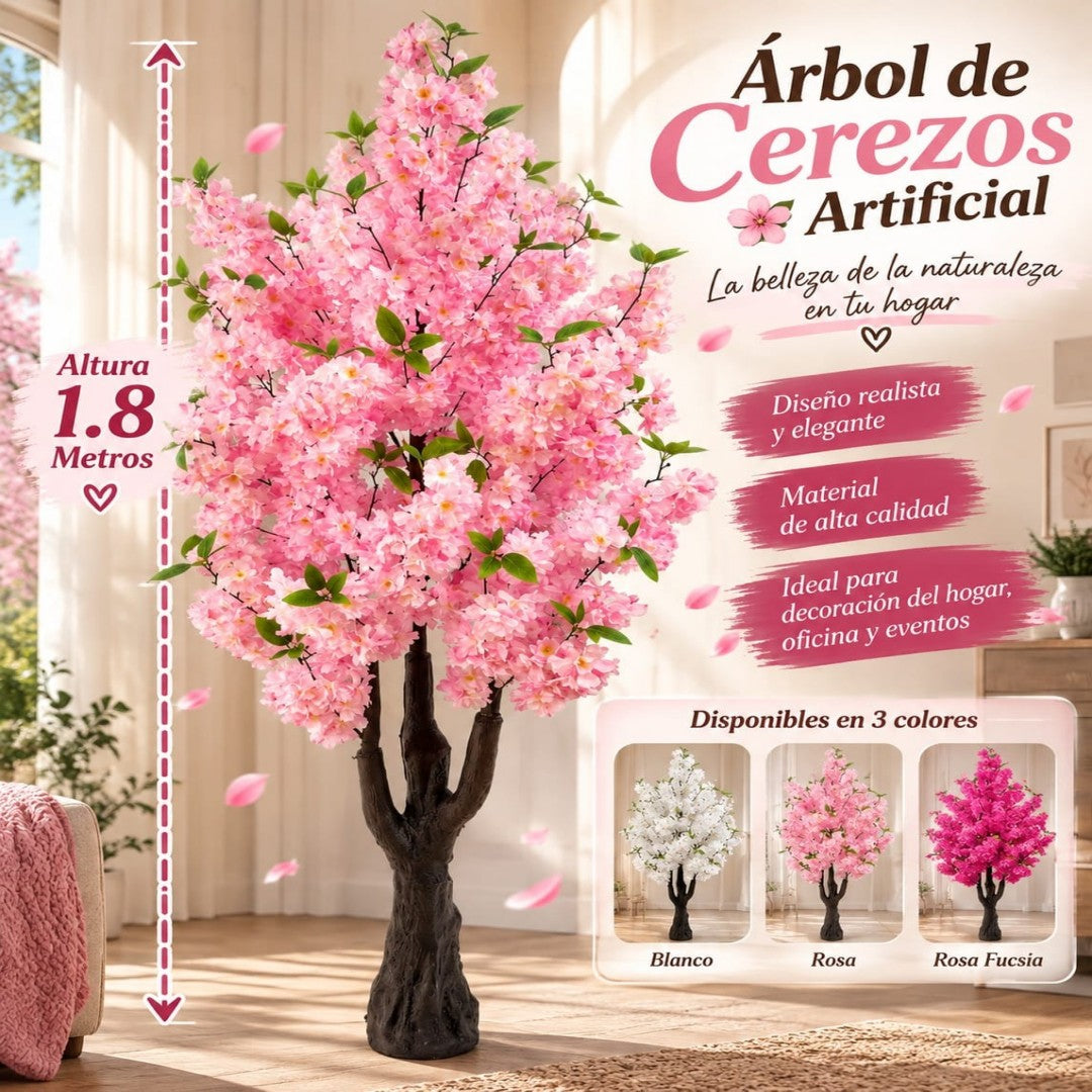 ARBOL ARTIFICIAL DE FLORES 1.8M