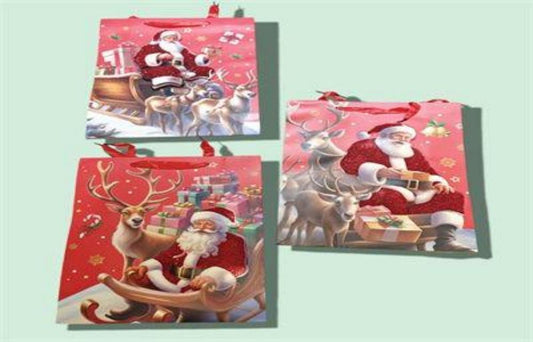 BOLSA REGALO NAVID L 30*40CM 8967L