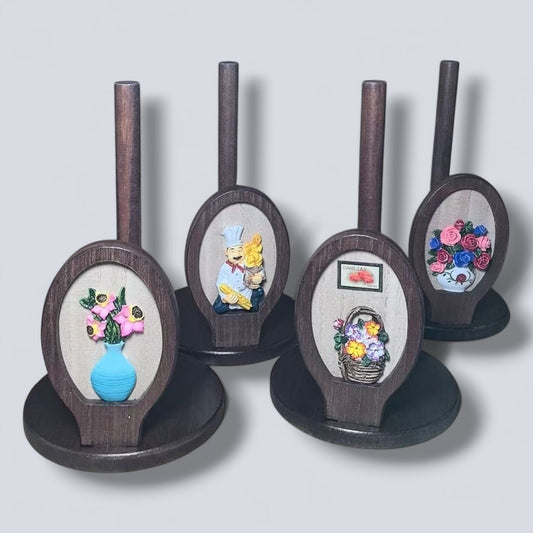 PORTA TOALLAS DE COCINA MADERA S-16