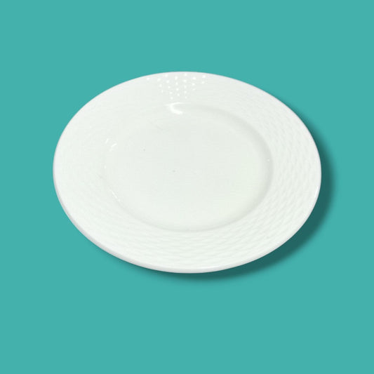 PLATO CERAMICA BLANCA 9PULG B
