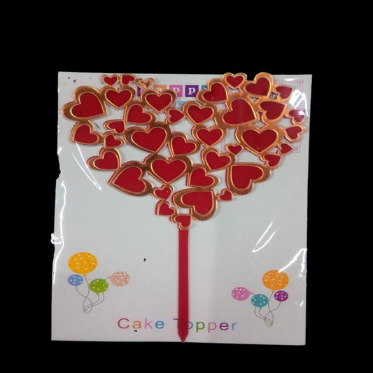 TOPPER DE PASTEL CORAZON