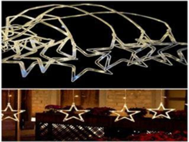 LUZ NAVIDAD 6 ESTRELLA AMARILLO