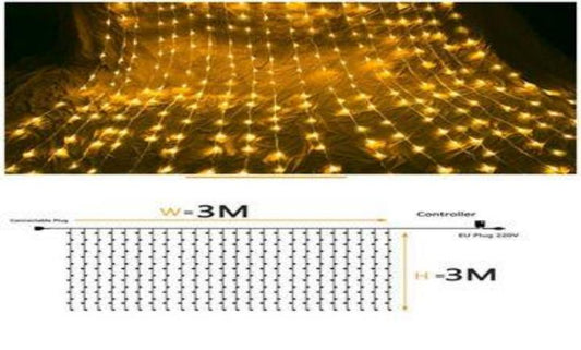 LUZ CASCADA 3M*3M 240L CALIDO