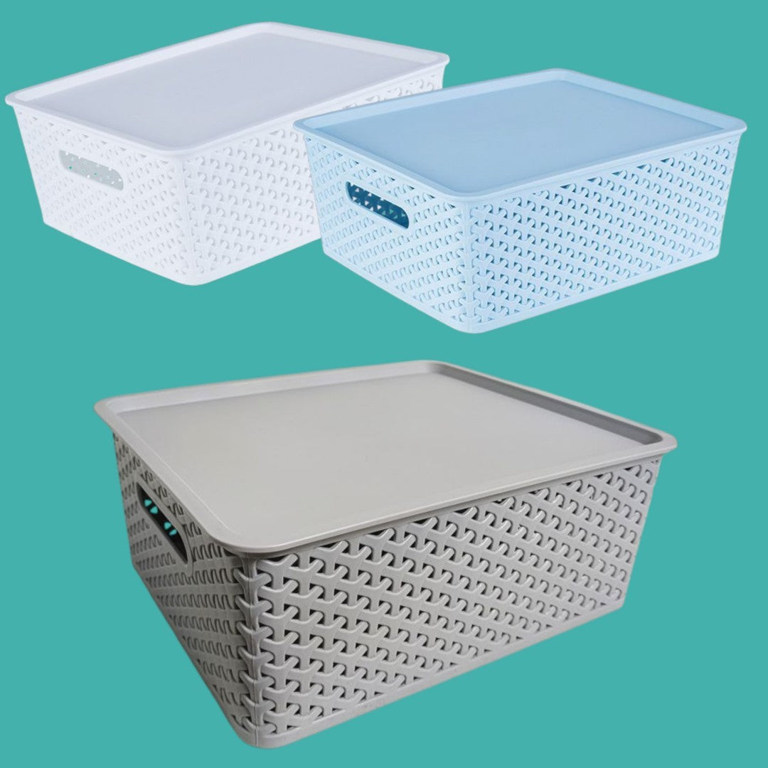 CANASTA CON TAPA 40*31*16CM 9182A