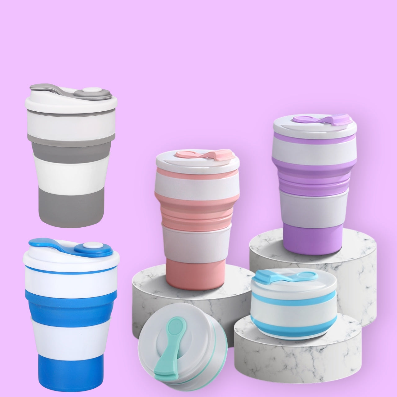 VASOS PLRGABLE SILICONA C/TAPA