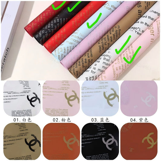 PAPEL REGALO LETRA 20PCS