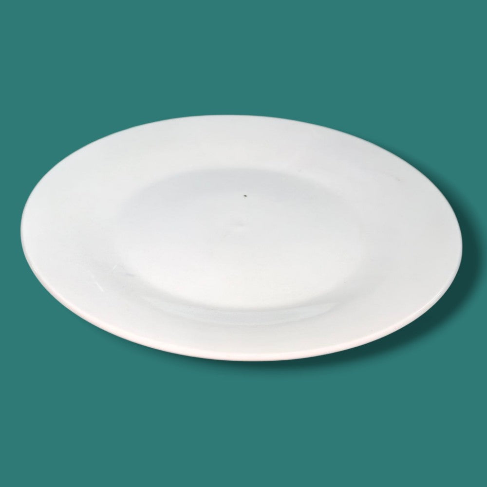 PLATO CERAMICA BLANCA 10PUL