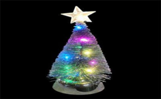 ARBOL MESA MED CON LUZ COLOR