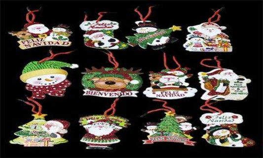 POSTER FON 12PCS GUINDAR NAVIDAD 6#KT