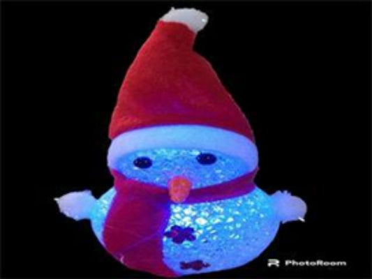 MUNECO NIEVE LUZ 8CM