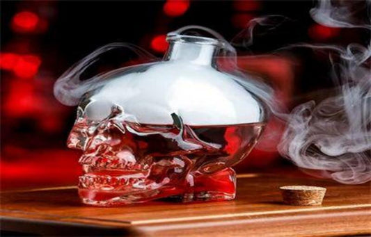 BOTELLA CALAVERA 400ML VIDRIO