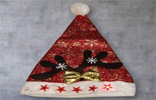 GORRO NAVIDAD C/LUZ NIEVE